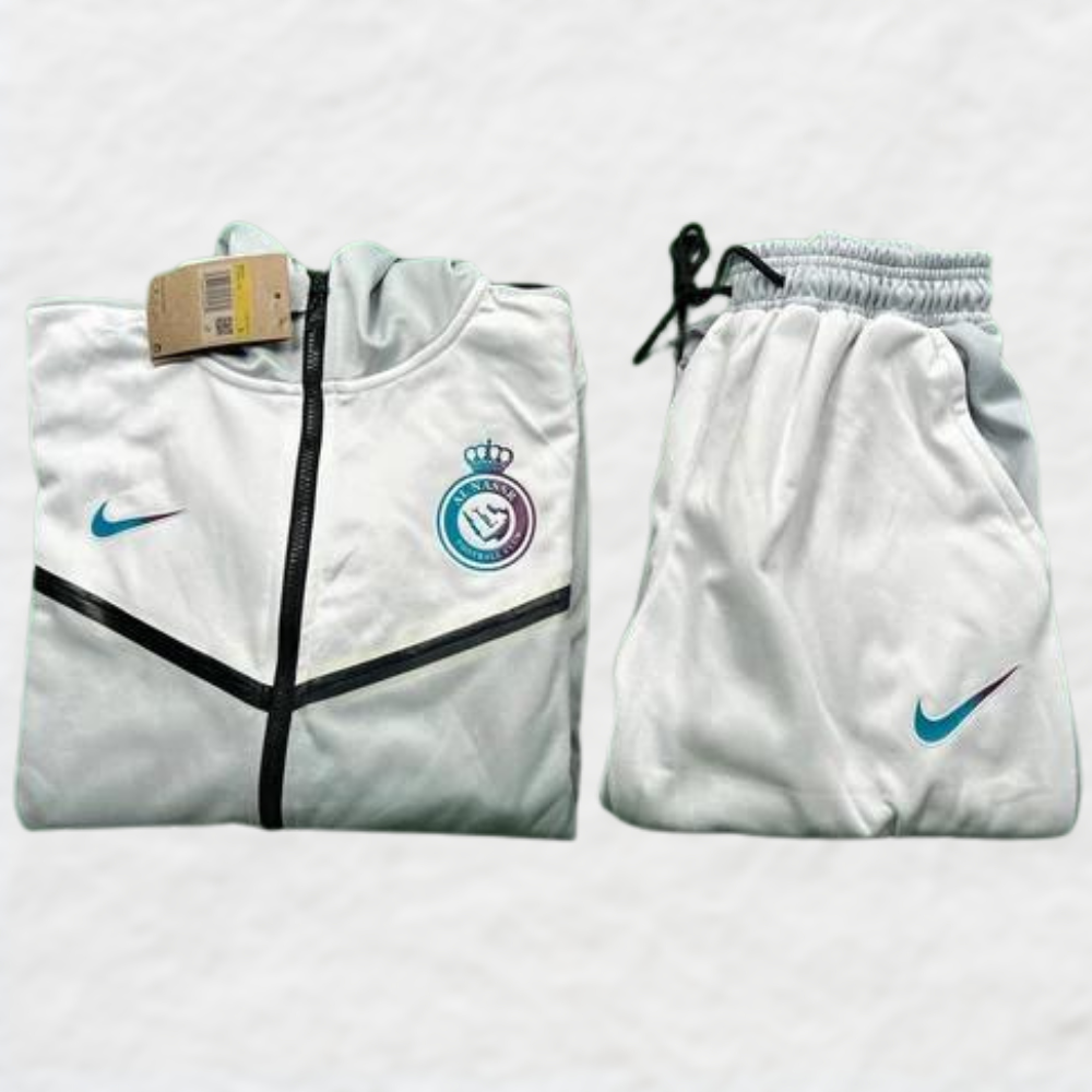 AL-NASSR 2024/25 WHITE-GREY TECHNICAL TRACKSUIT - CLEAR OUT