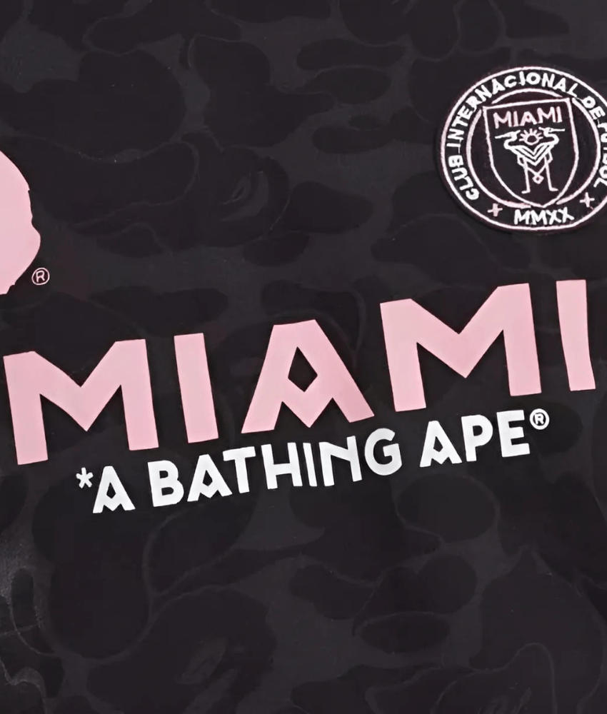 BAPE X INTER MIAMI 2023/24 BLACK CAMO SHIRT