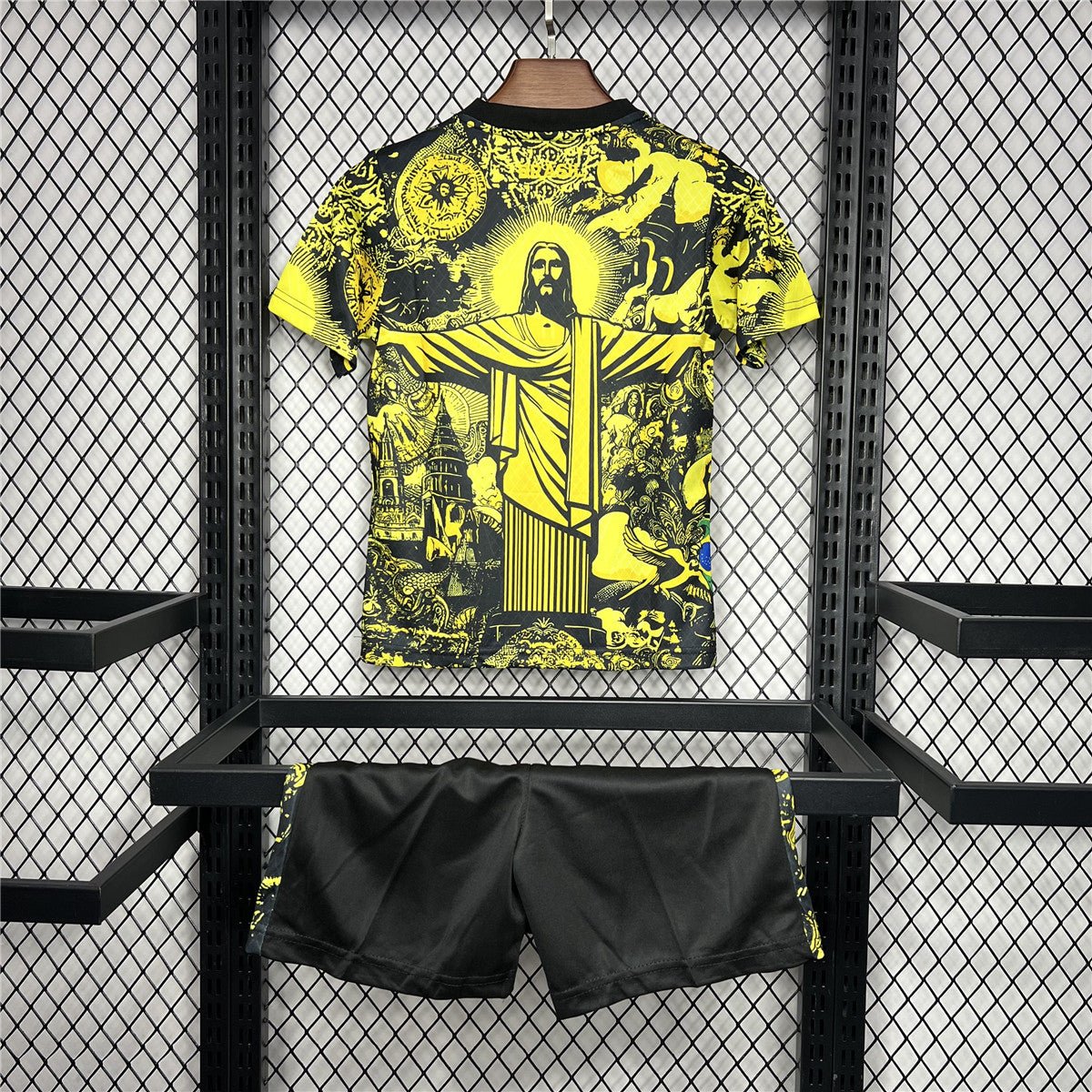 2024/25 Brazil Jesus Kids Football Kit - Yellow