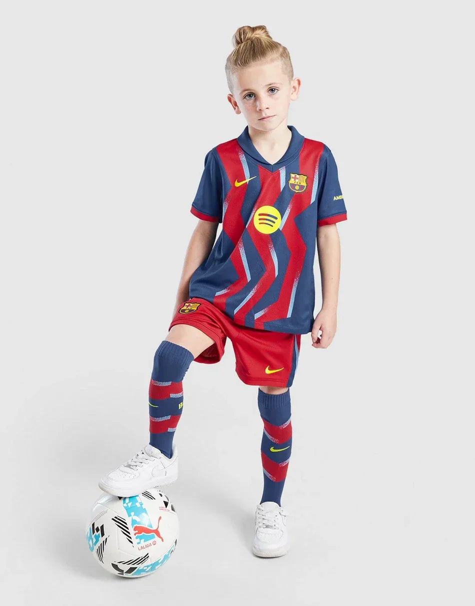 2025/26 FC Barcelona Fourth Kids Kit